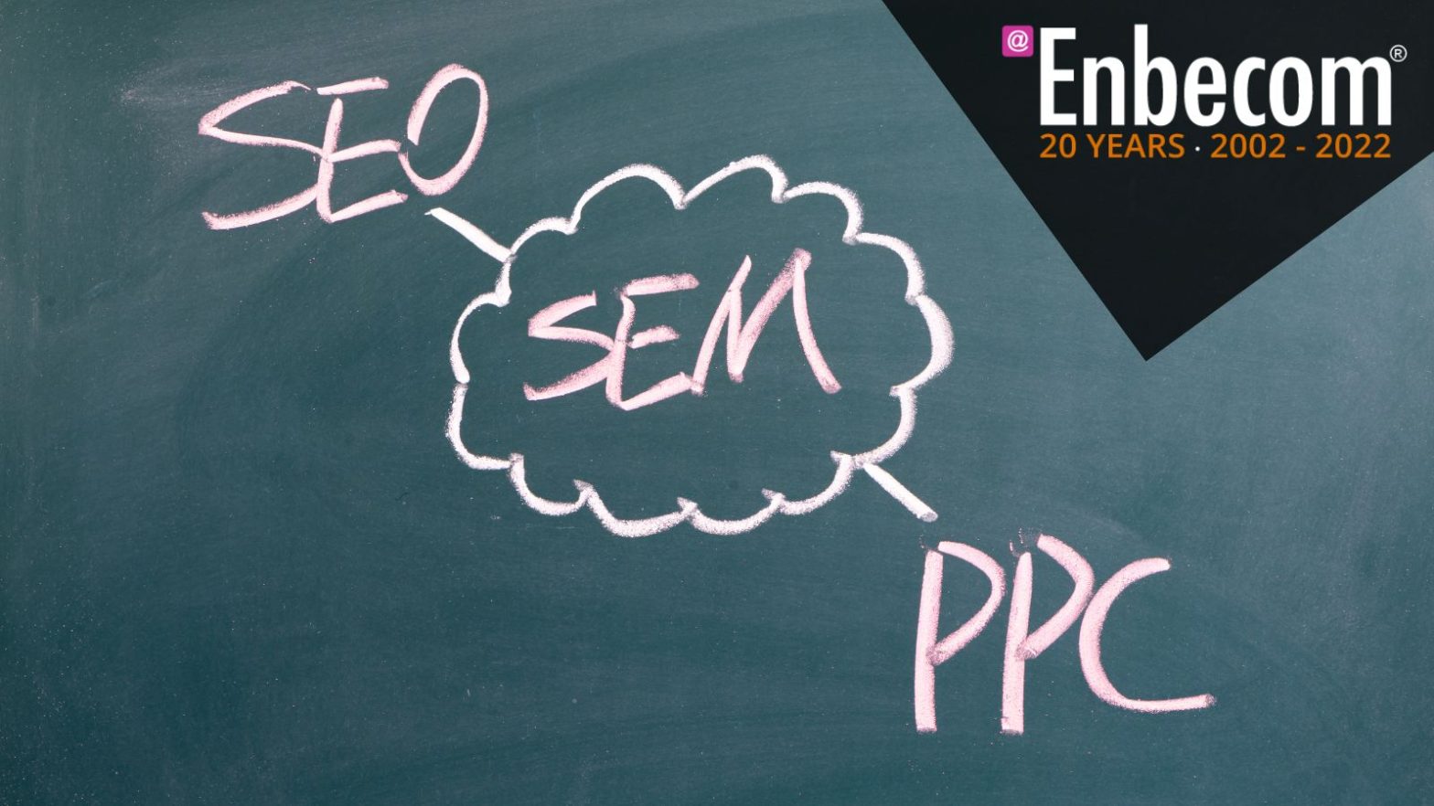 SEO SEM PPC written on chalkboard