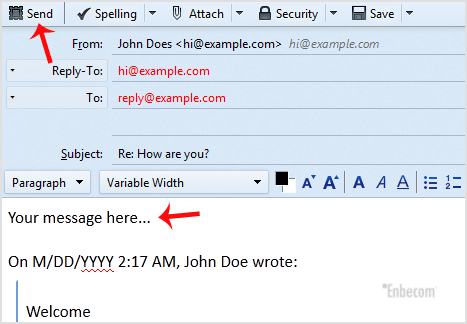 how to replyall with mailbird
