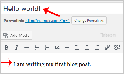 how to write a blog example